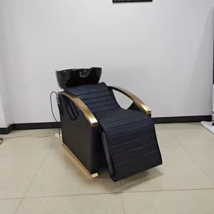 Fauteuil de lavage électrique pour cheveux, lit de shampoing, station de lavage dorsale pour salon, poste de massage et de shampoing - Product Image 1