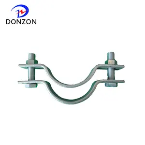 Electrical Fitting Hot Dip Galvanized Steel Cable Hold Hoop For Pole