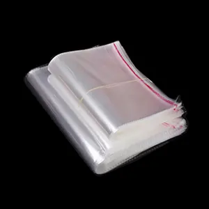 Borsa autoadesiva trasparente adesiva personalizzabile in PP borsa autoadesiva con foro per appendere gioielli con orecchini addensati borsa opp