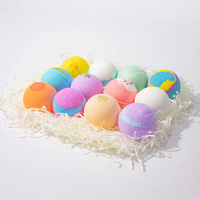 Bain de luxe personnalisé Bombes de bain moussantes faites à la main fleurs végétaliennes biologiques Ensemble de 2 cupcakes crème glacée à faible quantité minimale de commande pour le bain