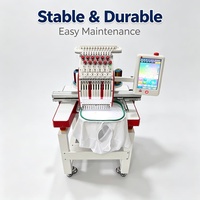 Machine à broder professionnelle à tête unique, 12 aiguilles, pour broderie rapide multicolore