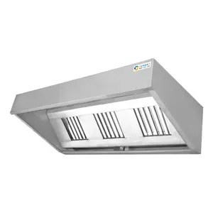 Commercial Restaurant Kitchen Industrial Assembly Smoke Range Hoods For Sale