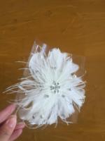 Pince à cheveux plume pour coiffure de mariée, chapeau de cocktail, fête du thé, accessoire de déguisement Derby Gatsby
