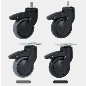 Medical Equipment TPR <strong>Wheels</strong> Castor <strong>4</strong> Inch 100MM Swivel <strong>Caster</strong> for Hospital Bed - Product Image 4