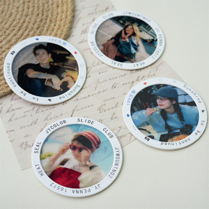 Cadre de profil circulaire Original Star Round Ins Lens Matériel DIY pour projection de lumière et d'ombre, cadre en papier, film marque-page circulaire - Product Image 5