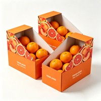 Boîte en carton recyclable pour fruits, oranges, collations, desserts, chocolats, pommes – Robuste, pour la vente en gros et l'affichage en supermarché