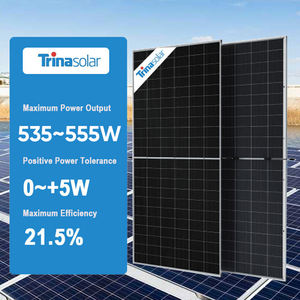 แผงโซลาร์เซลล์ Trina รุ่นใหม่ แบบ Half Cell 530W 535W 540W 555W PERC แบบสองหน้า กระจกสองชั้น ราคาแผงโซลาร์เซลล์แบบโมโน <span class=keywords><strong>550W</strong></span> - Product Image 1