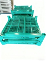 Étagère à palettes en fil métallique robuste de la marque YOUGU |   Plateau de stockage empilable pour chariot élévateur en acier Q235, 1000 kg, galvanisé à chaud