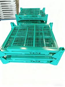 Jaulas de Almacenamiento Metálicas Apilables de Alta Resistencia, Capacidad de Carga de 1000 kg, para Logística de Fabricación, Estantes de Almacenamiento de Piezas - Product Image 4