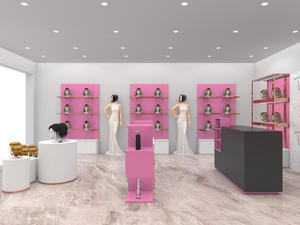 Beauty Shop Wig <b>Display</b> Showcase Furniture Beauty Store <b>Display</b> Hair Extension Salon <b>Wall</b> <b>Cabinet</b> for Wig Store Design - Product Image 5