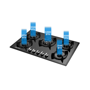 เตาแก็ส5หัวเตาแก๊สในตัว, หัวแก้ว - Product Image 1