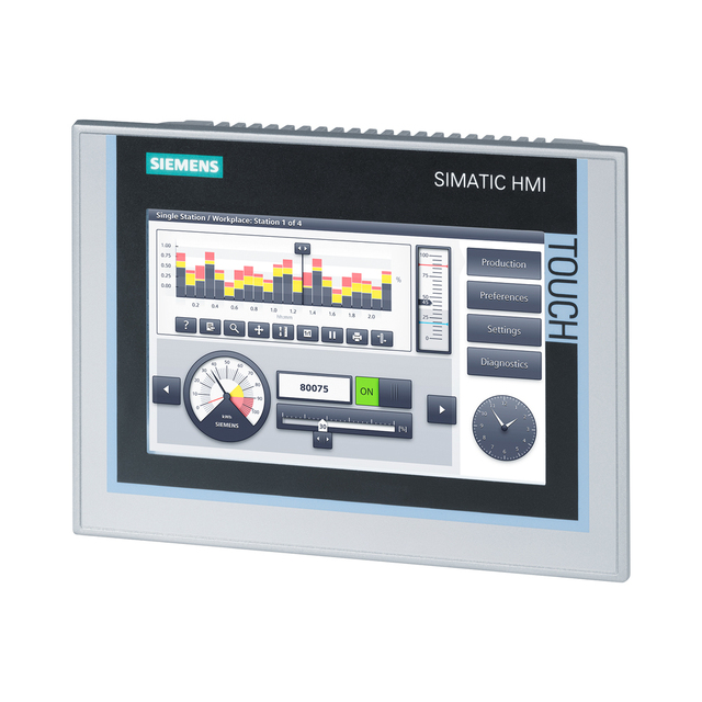 Siemens 7" Widescreen TFT Display Touch Operation Screen SIMATIC HMI TP700 Comfort Panels 6AV2124-0GC01-0AX0 HMI PLC