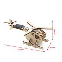 Kit d'hélicoptère à énergie solaire pour avion de bricolage Petite production de bois pour l'éducation scientifique et l'aide expérimentale dans la recherche scientifique