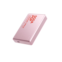Cargador Inalámbrico Magnético 2 en 1 Portátil Ultrafino de 5000 mAh con Entrada Tipo-C de 10 W/15 W/20 W y Batería Externa de Carga Rápida