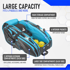 Bolsa Profesional para Raqueta de <span class=keywords><strong>Ping</strong></span> <span class=keywords><strong>Pong</strong></span>, Impermeable, Personalizada, Mochila para Raqueta de Pádel, Bolsa Informal Personalizada para Raqueta de Pickleball para Deportes - Product Image 4