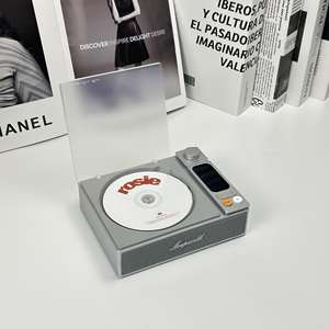 Lecteur MP3 portable Leapwell avec haut-parleurs, pour USB optique, auxiliaire, maison, bureau, petit, rechargeable, grand écran LCD, télécommande - Product Image 4