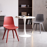 Ensemble de 6 chaises de salle à manger de haute qualité, chaise de patio en plastique, chaise longue et canapé pour hôtel