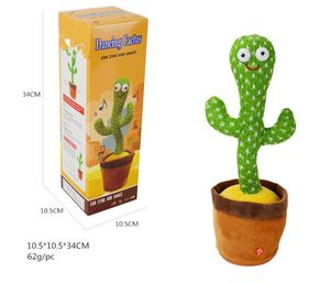 Danser Parler Cactus Jouets Cadeau D'anniversaire Danse Cactus Électronique En Peluche Jouet Décoration De La Maison-Pour-Enfants Cadeaux De Noël - Product Image 6