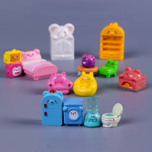 KI zhuojing - Muebles y adornos pequeños de dibujos animados <span class=keywords><strong>para</strong></span> micropaisajes, decoración DIY <span class=keywords><strong>para</strong></span> sala de estar, cama, accesorios de decoración infantil - Product Image 3