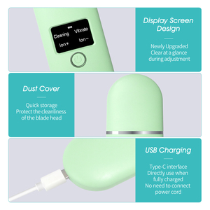 40kHz Ultrasonic Facial <b>Scraper</b> Waterproof Sonic Skin Scrubber Deep <b>Cleaning</b> Face Spatula for Home Use - Product Image 5