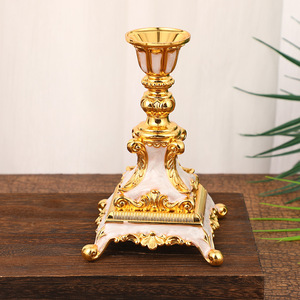 Bougeoir à tête unique classique de style européen Décor de mariage à la maison Tour Eiffel Paris pour la base de bougie de la Saint-Valentin - Product Image 4