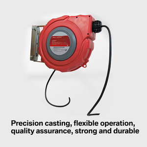 Enrouleur de câble d'extension rétractable de capacité de 50ft /65ft enrouleur de câble de rappel à ressort pour montage <span class=keywords><strong>mural</strong></span>/plafond - Product Image 4