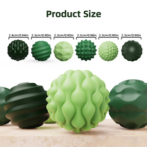 Juguetes Sensoriales de Silicona, Paquete de 6 Bolas Magnéticas Grandes de Silicona - Juguetes para Aliviar el Estrés - Product Image 5