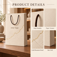 Sacs en papier de luxe personnalisés avec logo imprimé pour la promotion, la vente au détail, les cadeaux et les bijoux, avec poignée, vente en gros OEM
