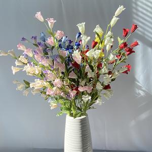 BF-WD10 Decorazione per Matrimoni, Fiore Artificiale, Campanula a 3 Teste, Fiore Artificiale di Cannepola - Product Image 2