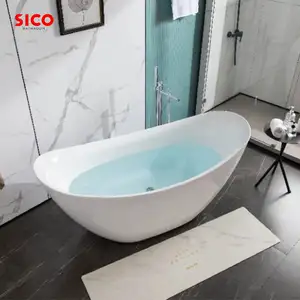 Contemporary Design Soaking Tub Bath Supplier FreeStanding Bathtub Acrylic Bath