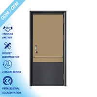 Puerta de Apartamento Personalizada, Elegante y Minimalista, con Diseño de Ranura Vertical, Acabado de Madera, Aluminio, Antirrobo, con Cerradura Inteligente de Código, Impermeable