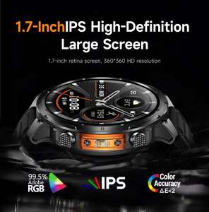 Reloj Inteligente GPS MK100 con Linterna, Pantalla AMOLED de 1.7 Pulgadas, Brújula, Presión de Aire, Frecuencia Cardíaca, Monitoreo de Oxígeno en Sangre, Reloj Deportivo Inteligente - Product Image 5