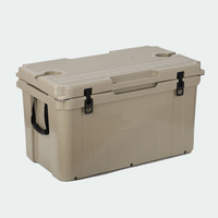 Glacière isotherme portable à roulettes 78QT en PE rotomoulé, moderne, avec logo personnalisé, pour boissons, aliments, conservation de la glace pendant 5 jours