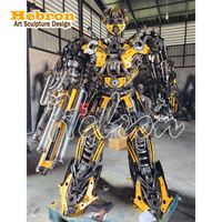 Patung Robot Prajurit Putih Harga Terjangkau, Figur Aksi, Patung Lanskap, Figur Film