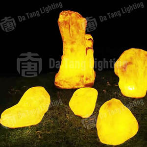 Lámpara Decorativa de Jardín con Motivo de Piedra Luminosa para Paisajes y Ambiente Festivo - Product Image 6