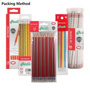 Văn Phòng Phẩm Bút Chì Tiêu Chuẩn Nhà Máy Với Logo HB 2B Gỗ Trung Quốc Bán Sỉ Số Lượng Lớn Thiết Kế Tùy Chỉnh Màu Đen Đỏ - Product Image 6