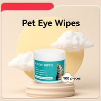 Kit de lingettes de toilettage écologiques pour animaux de compagnie, hydratantes et nourrissantes, brosses et lingettes en tissu non tissé, produits de nettoyage pour animaux