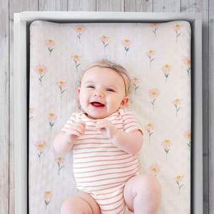 Vente chaude 2 pièces ensemble bébé berceau couverture de lit tricoté Tactile respirant berceau <span class=keywords><strong>matelas</strong></span> amovible changement extérieur transfrontalier - Product Image 2