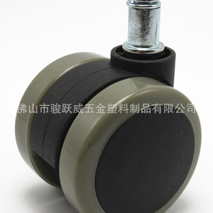 Office Chair Casters 2 Inch Gray Pu Silent Wear Resistant Wheel For <b>Swivel</b> Chair Computer Chair - Product Image 4