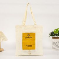 Sacs fourre-tout réutilisables en coton avec logo imprimé personnalisé Sacs en toile en coton vierge personnalisés promotionnels