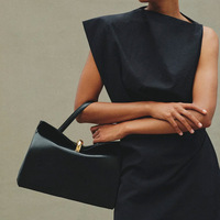 Sac à main pour femme au design unique, style français, avec poignée supérieure et bandoulière, boucle métallique, polyvalent, sac quotidien pour femme
