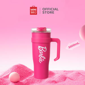 Miniso <span class=keywords><strong>Barbie</strong></span> Nouveau Gobelet à paille géant en acier inoxydable 304, capacité 1600 ml, motif <span class=keywords><strong>dessin</strong></span> <span class=keywords><strong>animé</strong></span> pour boire de l'eau - Product Image 6