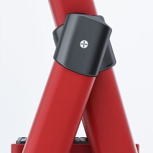 Escalera de acero galvanizado plegable roja moderna, alfombrilla antideslizante, taburete plegable <span class=keywords><strong>para</strong></span> el hogar <span class=keywords><strong>para</strong></span> escalera, almacén, Exterior - Product Image 5