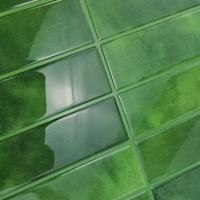 Carreaux muraux autocollants 3D modernes pour la décoration intérieure, carreaux de crédence de cuisine verts, accents de bordure verts pour la pièce