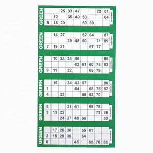 Tarjetas de Juego de Papel de Colores Variados, Juego de Bingo Desechable, Tablero de Bingo Imprimible - Product Image 5