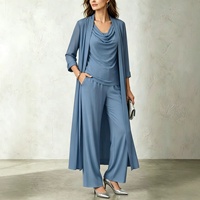 Ensemble haut et cardigan long minimaliste à manches longues et col bateau pour femme, collection Printemps/Automne, pour le commerce transfrontalier