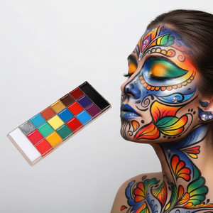 Nueva Paleta de <span class=keywords><strong>Pintura</strong></span> Corporal y Facial a Base de Aceite de 20 Colores, 20 Tonos Monocromáticos para Maquillaje de Escenario, <span class=keywords><strong>Pintura</strong></span> Facial, <span class=keywords><strong>Halloween</strong></span> - Product Image 6