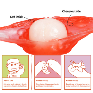 Kẹo dẻo Amos Peelerz vị trái cây, làm từ nước ép trái cây thật, kẹo dẻo vị vải, kẹo dẻo bóc vỏ được - Product Image 4
