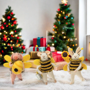 Ornamento fatto a mano del topo <span class=keywords><strong>di</strong></span> lana <span class=keywords><strong>di</strong></span> feltro dell'ago per la casa del bambino & decorazioni appese <span class=keywords><strong>di</strong></span> natale <span class=keywords><strong>di</strong></span> festa <span class=keywords><strong>di</strong></span> <span class=keywords><strong>pasqua</strong></span> - Product Image 2