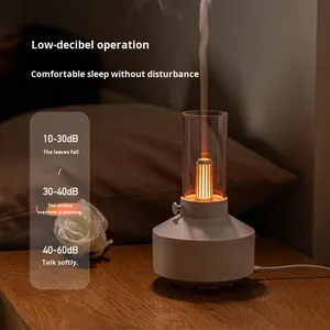 New Retro Lamp USB Humidifier Desktop Household Aromatherapy Machine Essential <b>Oil</b> <b>Diffuser</b> 130ML Sprayer Ultrasonic Atomizer - Product Image 5